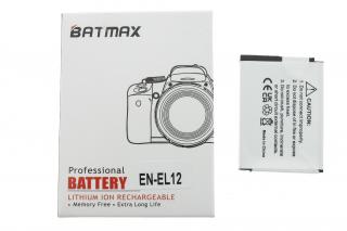 Batmax EN-EL12 baterie 3.7V 1500mAh pro Nikon