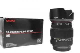 Bazarový Sigma 18-200mm f/3.5-6.3 II DC HSM pro Sony A – univerzální cestovní zoom
