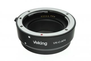 Bazarový Voking VK-C-AF4 adaptér Canon EF/EF-S na Canon EF-M s přenosem AF a IS