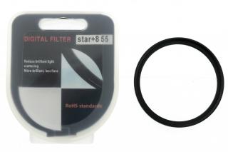Fotografický filtr Star 8x  55mm – Hvězdičkový efekt pro noční focení