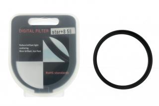 Fotografický filtr Star 8x  58mm – Hvězdičkový efekt pro noční focení