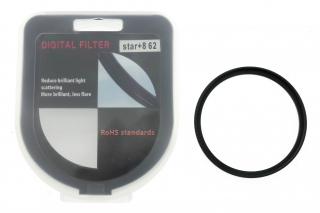 Fotografický filtr Star 8x  62mm – Hvězdičkový efekt pro noční focení
