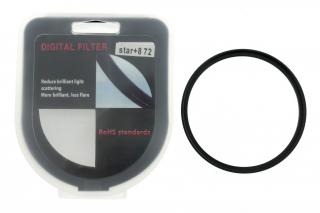Fotografický filtr Star 8x  72mm – Hvězdičkový efekt pro noční focení