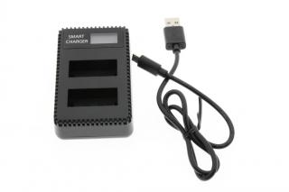 Nabíječka Duál baterií LC-E17 pro Canon USB