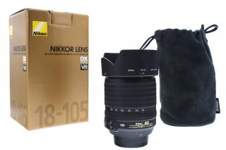 Nikon AF-S DX NIKKOR 18-105mm f/3.5-5.6G ED VR – bazarový objektiv pro Nikon F