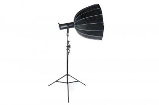 Profesionální 500W COB LED světlo se stativem a COB difuzérem – kompletní studiový set