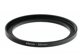 Redukční kroužek UP 49mm na 55mm – Umožňuje použití filtrů s odlišným závitem