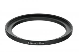 Redukční kroužek UP 52mm na 58mm – Umožňuje použití filtrů s odlišným závitem