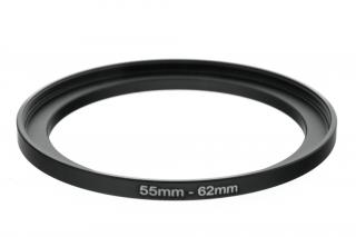 Redukční kroužek UP 55mm na 62mm – Umožňuje použití filtrů s odlišným závitem