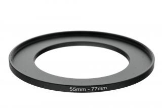 Redukční kroužek UP 55mm na 77mm – Umožňuje použití filtrů s odlišným závitem
