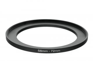 Redukční kroužek UP 58mm na 72mm – Umožňuje použití filtrů s odlišným závitem