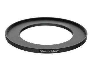 Redukční kroužek UP 58mm na 82mm – Umožňuje použití filtrů s odlišným závitem