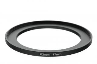 Redukční kroužek UP 62mm na 77mm – Umožňuje použití filtrů s odlišným závitem