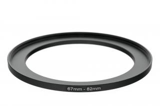 Redukční kroužek UP 67mm na 82mm – Umožňuje použití filtrů s odlišným závitem