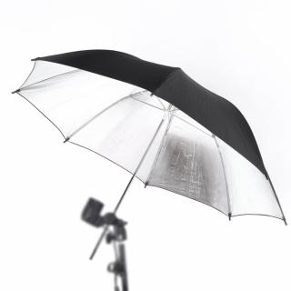 Studiový deštník stříbrný 84cm