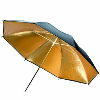 Studiový deštník zlatý 84cm