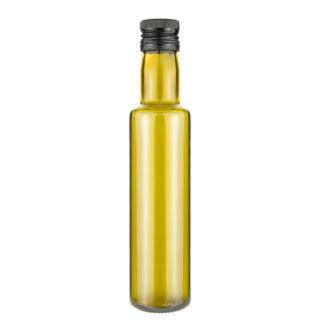 Skleněná láhev DORICA 250 ml olivová se zátkou