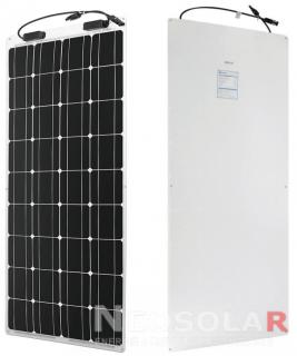 Flexibilní solární panel Renogy 100Wp/12V (Monokrystalický flexibilní solární panel s vrchní ETFE fólií. Panel se skládá ze 36 článků. Nezávislý zdroj energie pro lodě, jachty, karavany, chaty apod.)