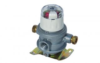 Regulátor plynu Duo Control - Cavagna (Regulátor plynu 10 mm, pro připojení dvou lahví najednou s automatickým přepínáním)