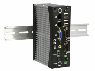 DIN-rail PC, Atom N2600/1,6GHz,2GB DDR3, 2xLAN, 4xUSB, 2xCOM, 2xGPIO, VGA, audio, fanless, TDP 3,5W