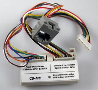 DPA-C5-MC adaptér pro konverzi 6-ti drátového monitoru na CAT5 verzi