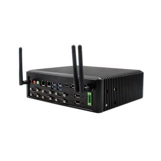 MiniPC, Intel i3-7100U 2x 2,4GHz, So-DIMM, HDMI+DP, 8x USB2.0/3.0, 6x COM, 9-36V, TDP 15W, fanless