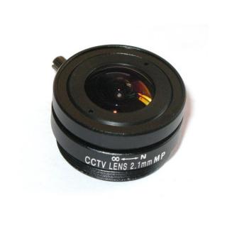 Objektiv, bez clony, 2.1mm, CS mount, 122 stupňů, 1/2,7", IR přizpůsobení