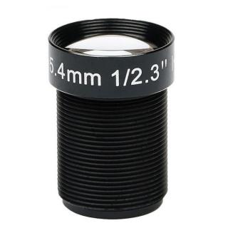 Objektiv M12x0.5, 5,4mm, nezkreslující, 1/2,3", 70 st., megapixel do 10Mpix, IR přizp.