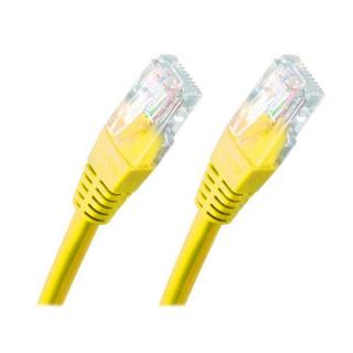 Patch kabel Cat 5e UTP 0,25m žlutý