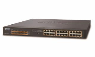 Planet FNSW-2400PS PoE switch 24x 10/100Base-TX, 802.3af do 125W, Web/SNMP, IGMPv2