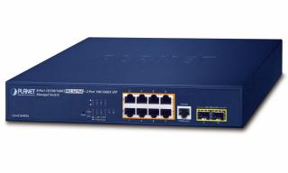 PLANET GS-4210-8P2S PoE switch L2/L4, 8x 1000Base-T, 2x SFP, Web/SNMPv3, extend mód 10Mb, 802.3at-120W