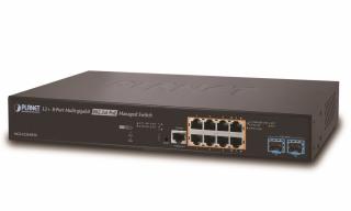 Planet MGS-5220-8P2X PoE switch 8x TP 2,5GBase-T, 2x SFP+ 10GBase-X,Web/SNMPv3, L3, IEEE 802.3at-240W