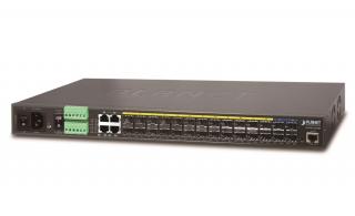 Planet MGSW-28240F Metro switch 24x SFP(DDM), 4x SFP+, 4x TP, AC+DC, DI/O, Web/SNMPv3, IGMPv3, IPv6