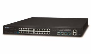 Planet SGS-6341-24T4X L2/L3 switch 24x 1000Base-T,4x 10Gb SFP+, Web/SNMP, L3, ACL,QoS, IGMP,IP stack