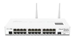 Switch Mikrotik CRS125-24G-1S-2HnD-IN, Atheros AR9344 CPU, 128MB RAM, 24xGigabit LAN, 1xSFP, RouterOS L5, LCDpan