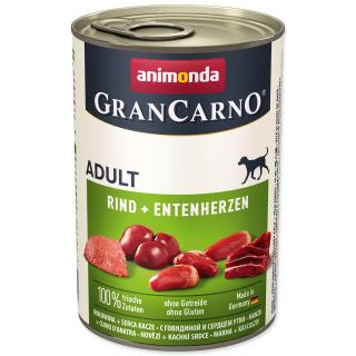 Animonda Gran Carno hovězí + kachní srdce 400g