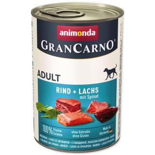 Animonda Gran Carno hovězí + losos + špenát 400g