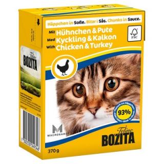 Bozita Cat kousky v omáčce kuře a krůta TP 370g