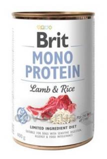 Brit Dog konzerva Mono Protein Lamb & Rice 400g