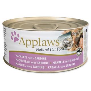 Konzerva Applaws Cat Mackerel & Sardine 70g