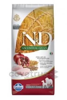 N&D LG DOG Adult M/L Chicken&Pommegranate 12kg