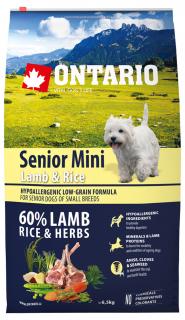 Ontario Senior Mini Lamb & Rice 6,5kg
