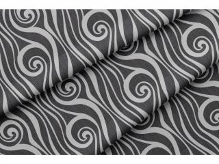 Satin matný - Stela tmavě šedá, š.150cm - ZBYTEK LÁTKY