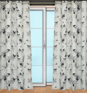 Zatemňovací závěs hotový - kaštan černý Rozměry: Š/V 145x250 (1ks), Vršek závěsu: KROUŽKY