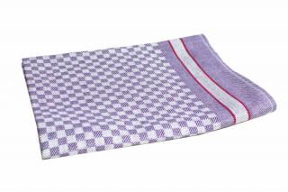 KARO fialová - lněný ručník