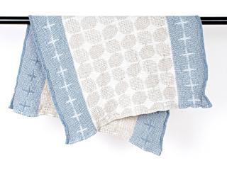 Lněný ručník Bliki modré 50 x 70 cm