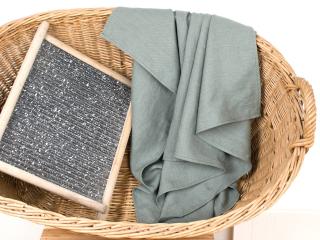 Lněný ručník - khaki 45 x 90 cm