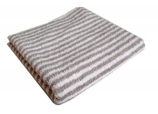 Lněný ručník měkký proužek 45 x 90 cm