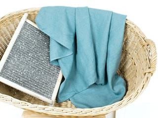 Lněný ručník - petrolejový 45 x 90 cm