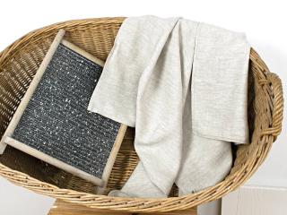 Lněný ručník - přírodní melír 75 x 145 cm